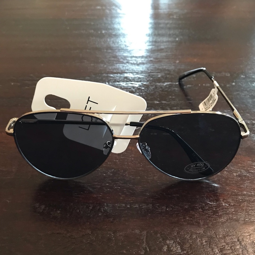 LOFT Ann Taylor Silver Aviator Glasses - Picture 2 of 3
